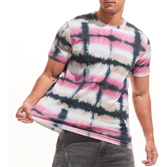 Mens White Hipster Hip Hop Short Sleeve Print T Shirt Casual Fashion Tee - Picture 4 of 5